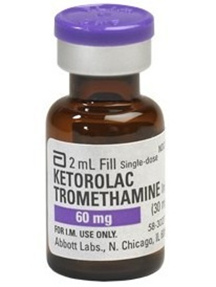 <p>Ketorolac IV or Ibuprofen</p>