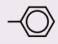 <p>-benzene ring, RC6H5, -benzene / phenyl- eg ethyl benzene</p>