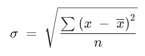 <p>Square root of (Sum of Squares devided by n)</p>
