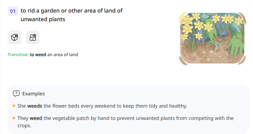 <p><span style="background-color: transparent;">to weed</span></p>