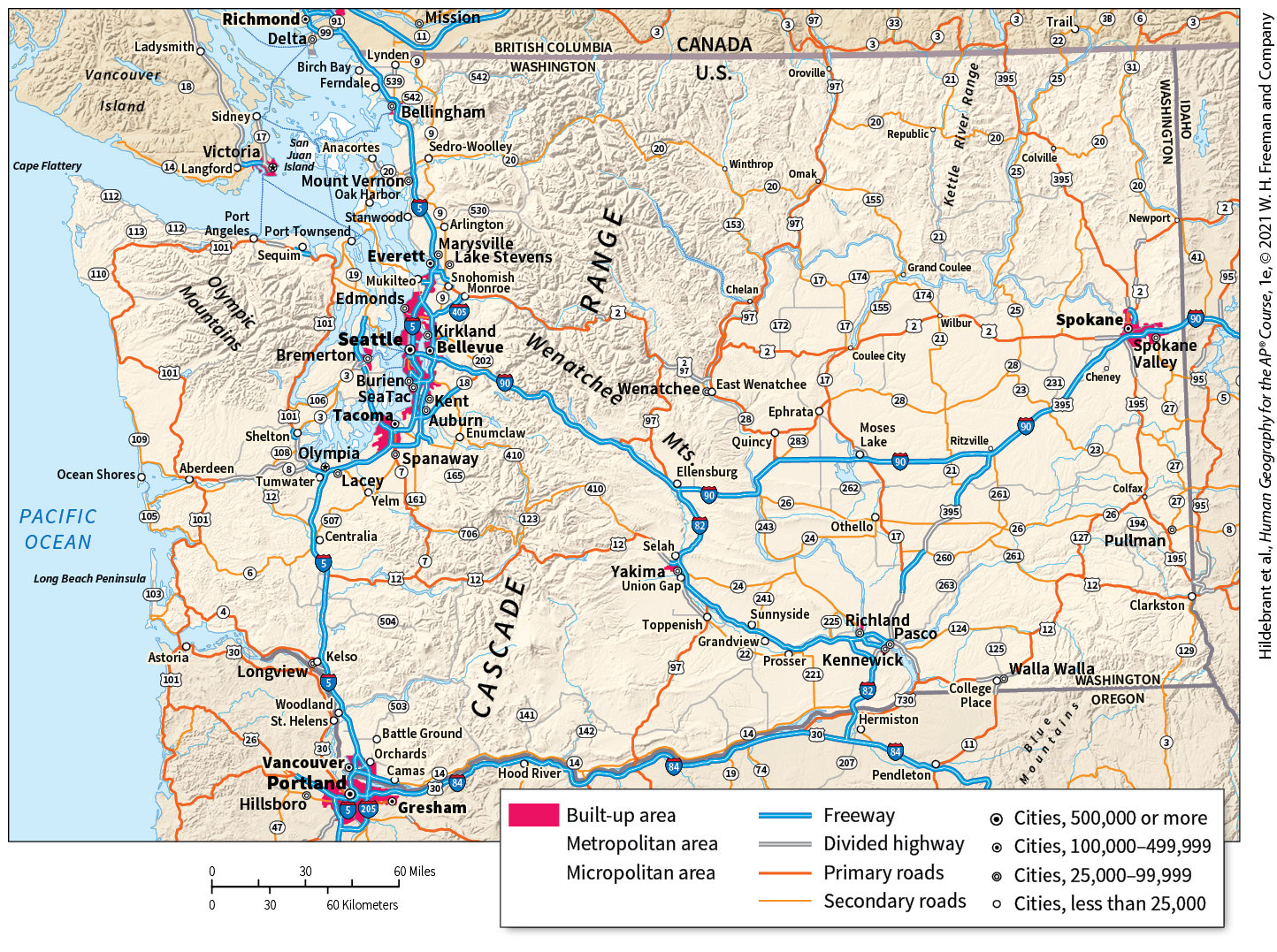 <p>urban system of Washington*</p>