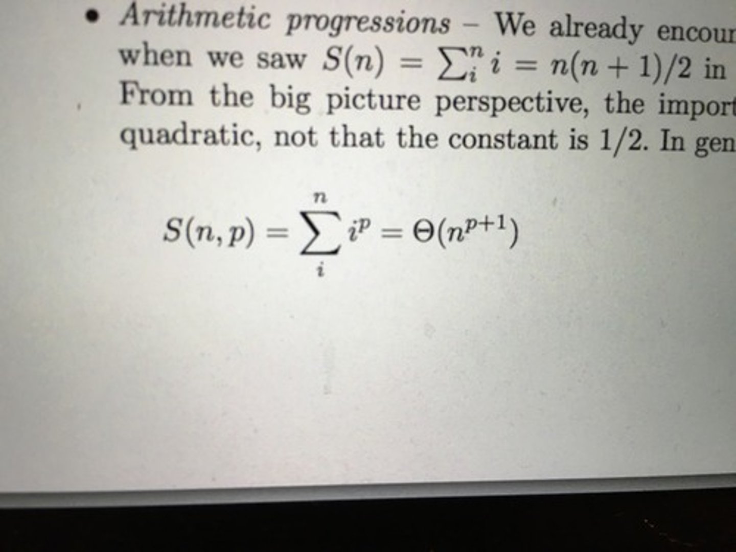 <p>For p &lt; -1, this sum always converges to a constant.</p>