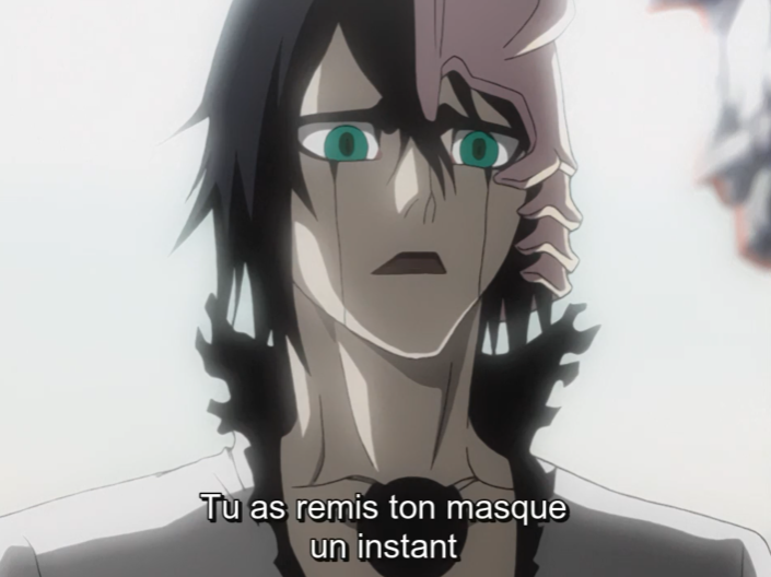 <p>さっき: a short moment ago, just now</p><p>ill: Ichigo à Aizen: “Anta さっき itta yo na… ore ga… anta no tankyū no saikō no sozai ni naru to kakushin shite tatte… nandeda?” &lt;=&gt; あんたさっき言ったよな…俺が…あんたの探求の最高の素材になると確信してたって…何でだ？: Tout à l’heure tu as dit que… tu étais convaincu que j’étais le sujet parfait pour tes recherches. Pourquoi ?</p><p>ill: Itachi qui dit à Sasuke que Madara commençait à devenir aveugle à cause du Mangekyô: “さっき hanashita na. Kono me wa tokubetsu da to.“ &lt;=&gt; さっき話したな。この眼は特別だと。: Je l’ai dit tout à l’heure, non ? Ces yeux sont spéciaux. / I mentioned it earlier, didn’t I?</p>