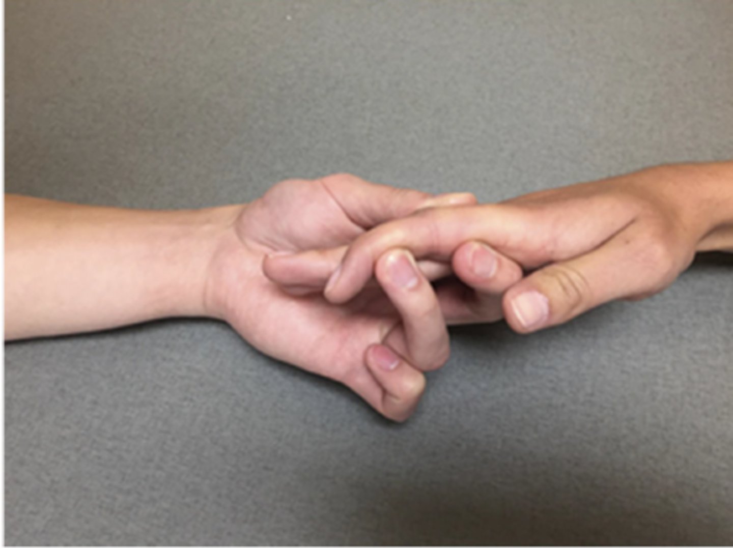 <p>Patient Position: Forearm neutral lying on ulnar border</p><p>Palpation: proximal forearm (FDP tendons)</p><p>Compensations: MCP flexion, PIP flexion, &amp; wrist flexion</p>