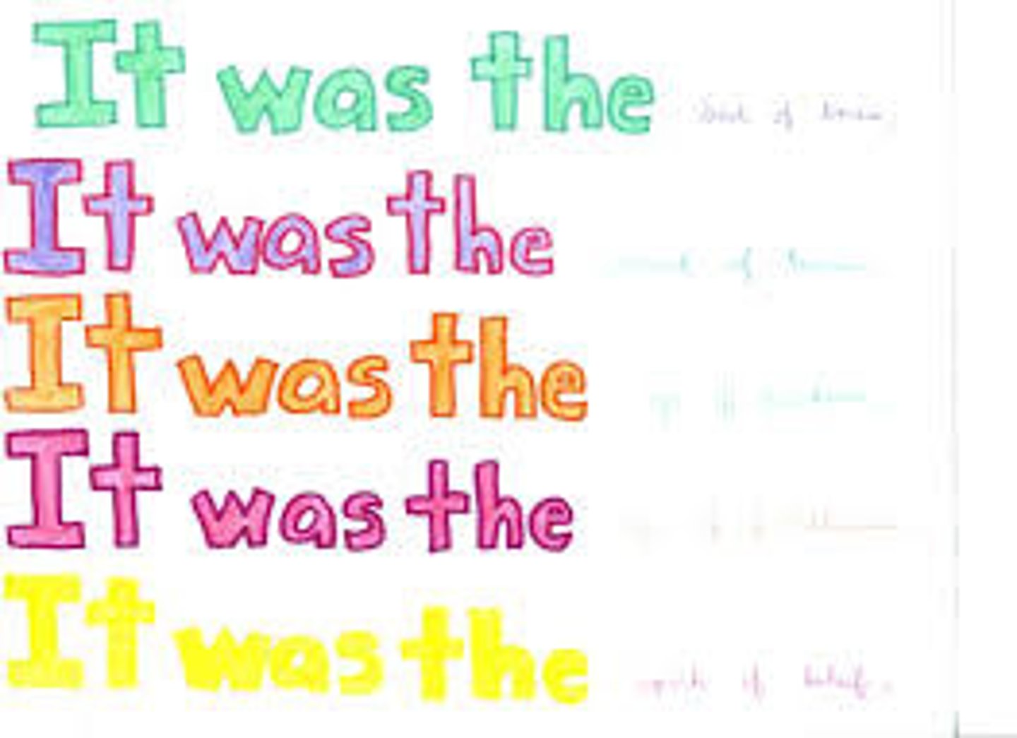 <p>the repetition of a word or phrase at the beginning of successive clauses</p>