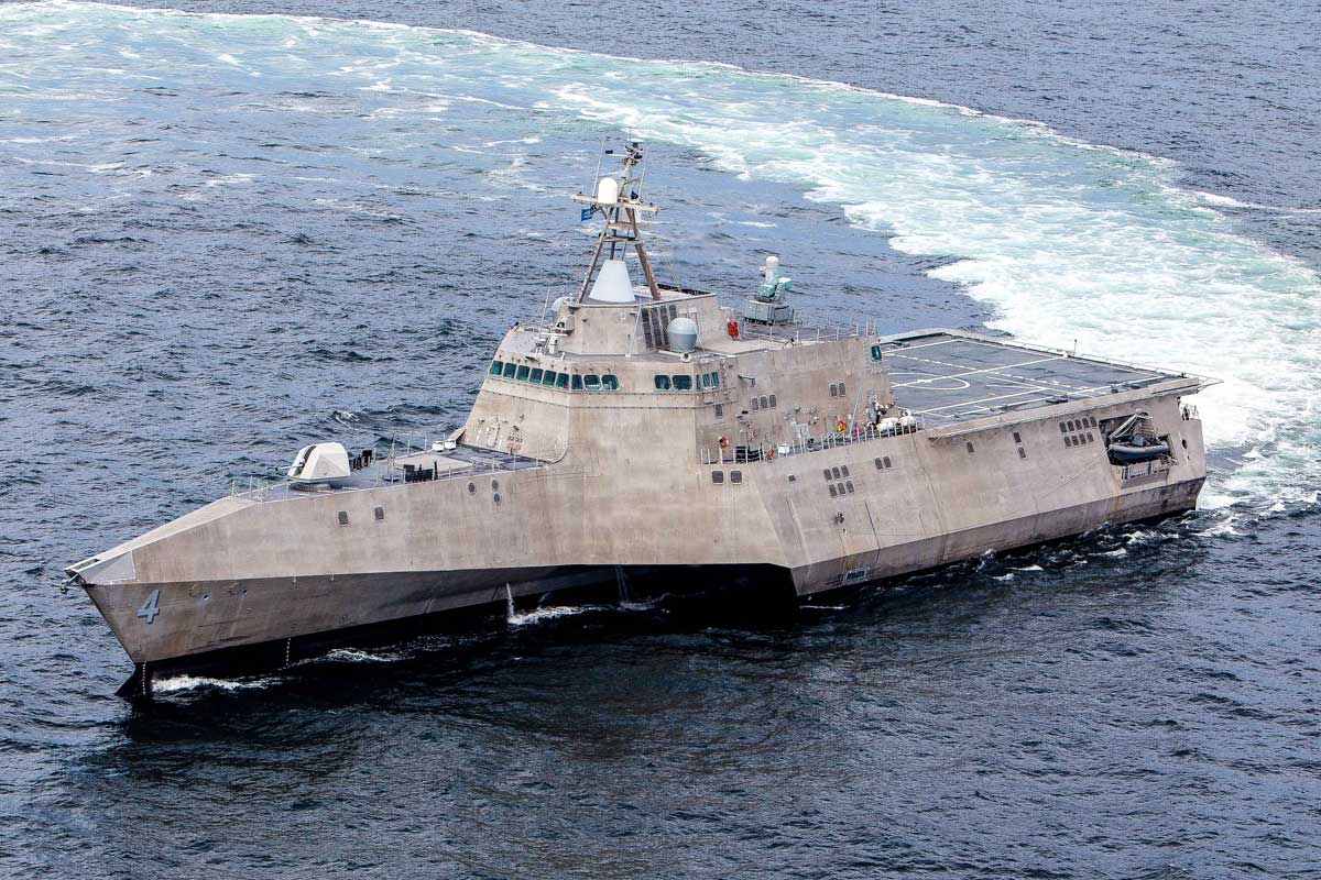 <p>Littoral Combat Ships<br>Operate in brown water (close to land)</p><p>More maneuverable but less armed than destroyers</p>