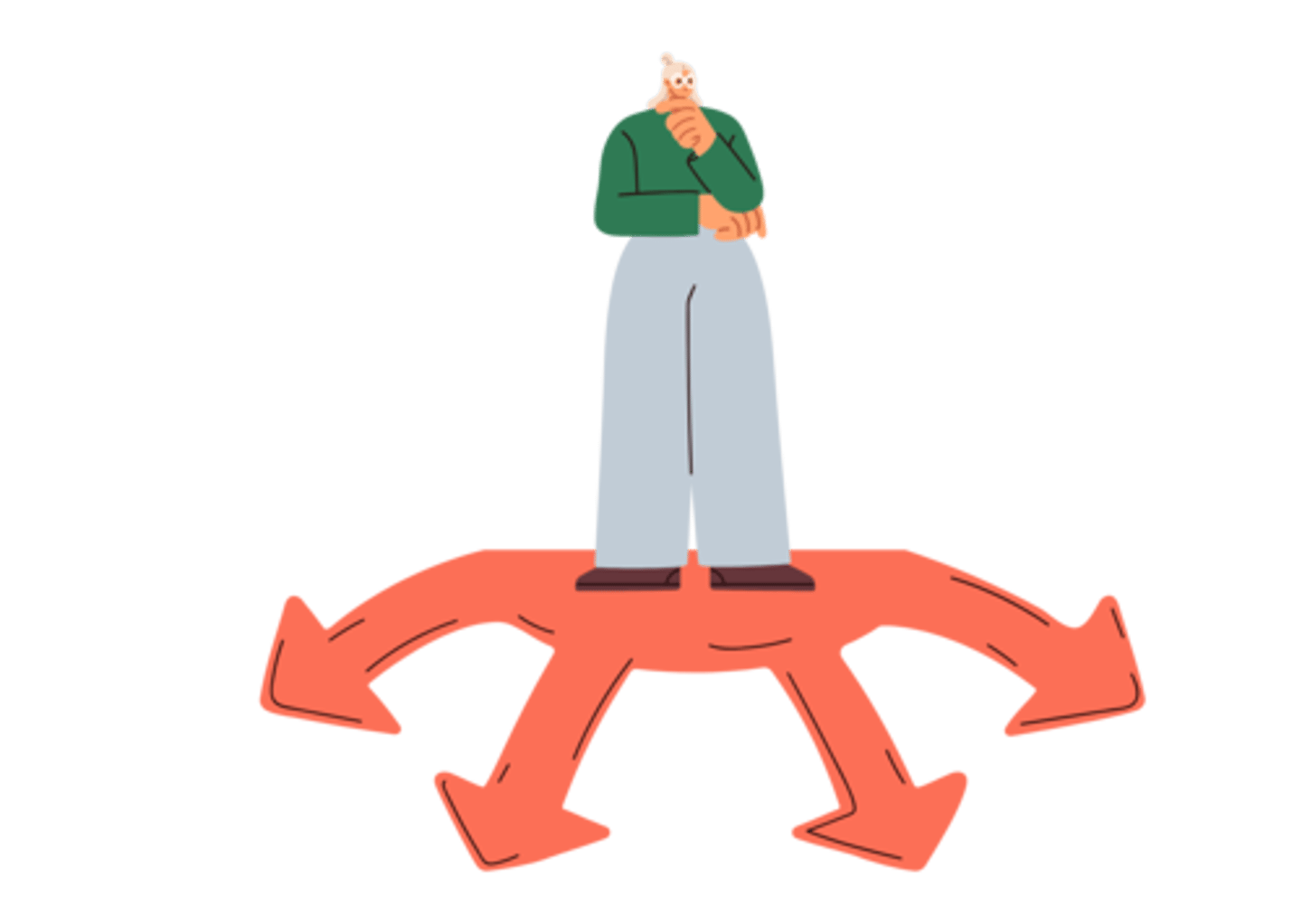 <p>A situation when someone does not want to choose or make a decision.</p><p>He's been ____________________ about moving to a new city for months now.</p>
