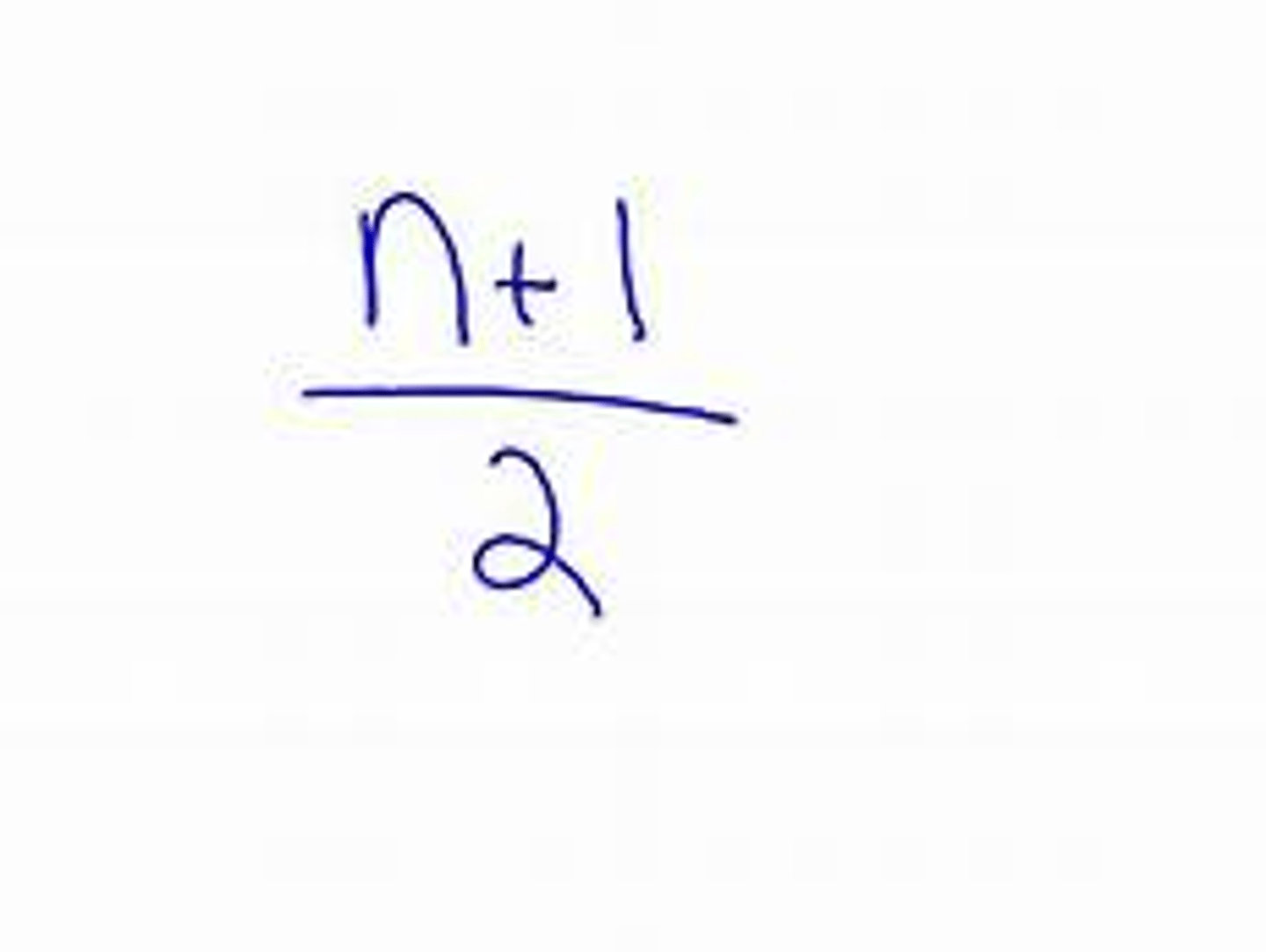 <p>n = size of data set</p>