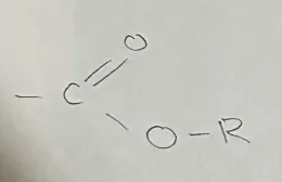 <p>Carboxyl (Ester) Functional Group</p><p>end in -anoate</p><p>General formula C<sub>n</sub>H<sub>2n</sub>O<sub>2</sub> (R-COO-R’)</p>