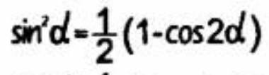 <p>(1 - cos2x)/2</p>