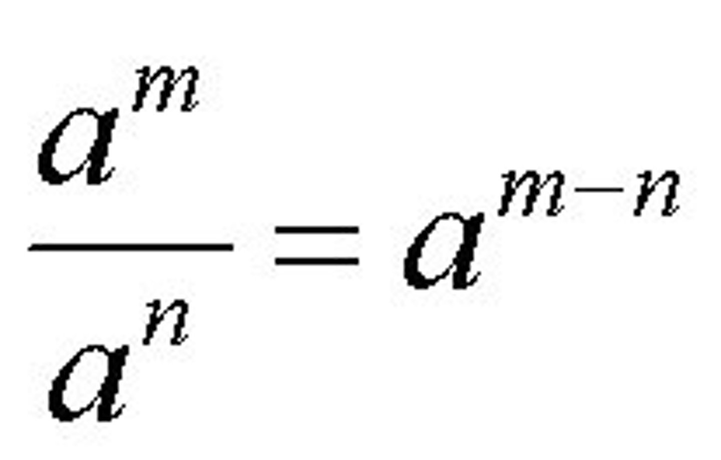 <p>divide two expressions with same base, you subtract the exponents</p>