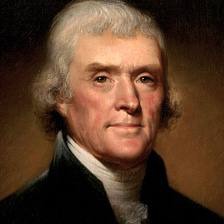 <p>He was a delegate from Virginia at the Second Continental Congress and wrote the Declaration of Independence. He later served as the third President of the United States.</p>