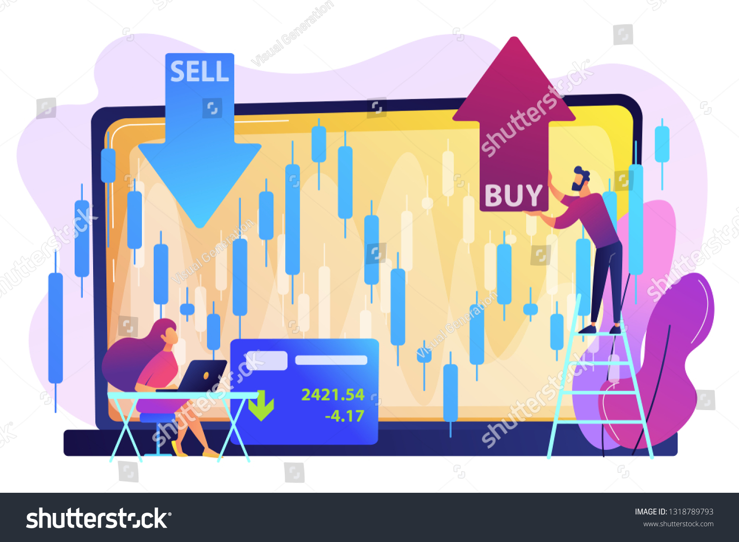 <p>where investors buy and sell shares of companies</p>