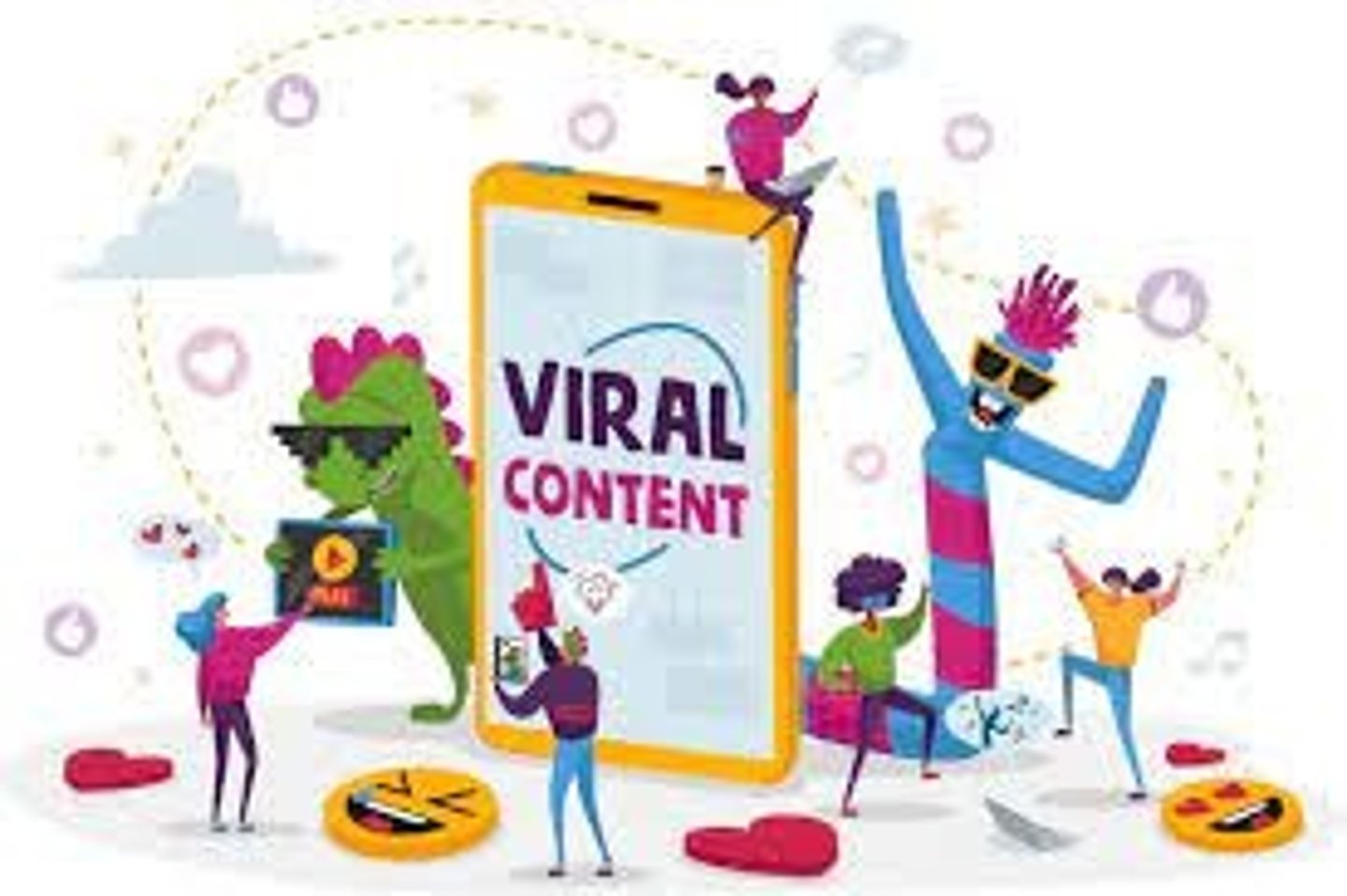 <p>nội dung lan truyền mạnh</p>