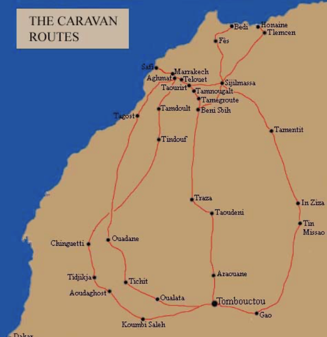 <p>All located along complex networks</p><ul><li><p>Timbuktu - located along the trans-Saharan caravan trade route</p></li><li><p>Alexandria and Venice both contained main trade ports between the East and West</p></li></ul><p>There is nothing new about global cities</p>