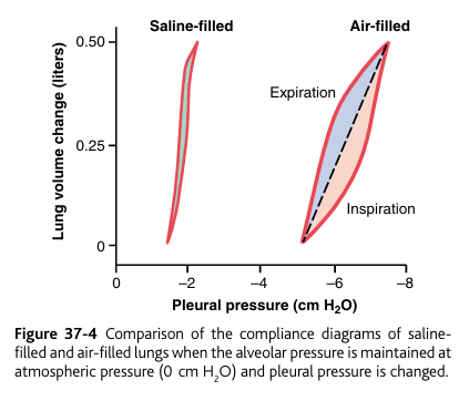 <p>Compliance Diagram of the Lungs (relationship between volume and transpulmonary pressure)&nbsp;</p>