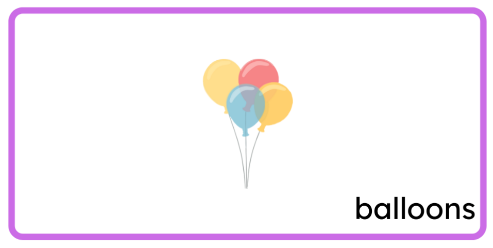 <p>balloons</p>
