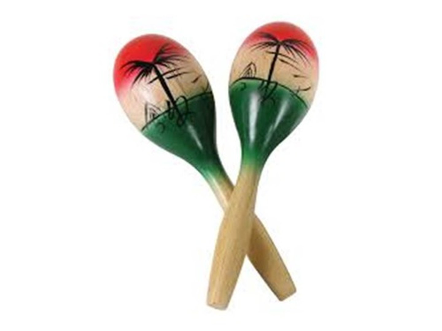 <p>A hollow gourd or gourd-shaped container filled with pebbles, beans or similar objects, forming one pair and shaken as a percussion instrument used in African and Calypso music.</p>