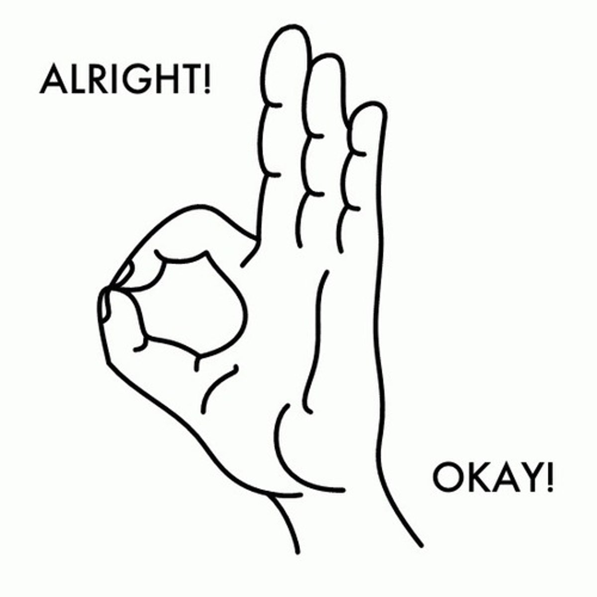 <p>to be all right, okay</p>