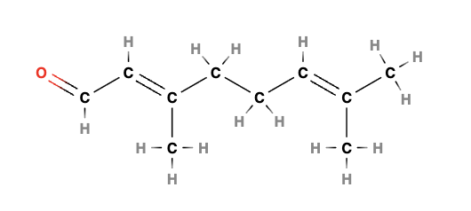 Citral: C10H16Oe
