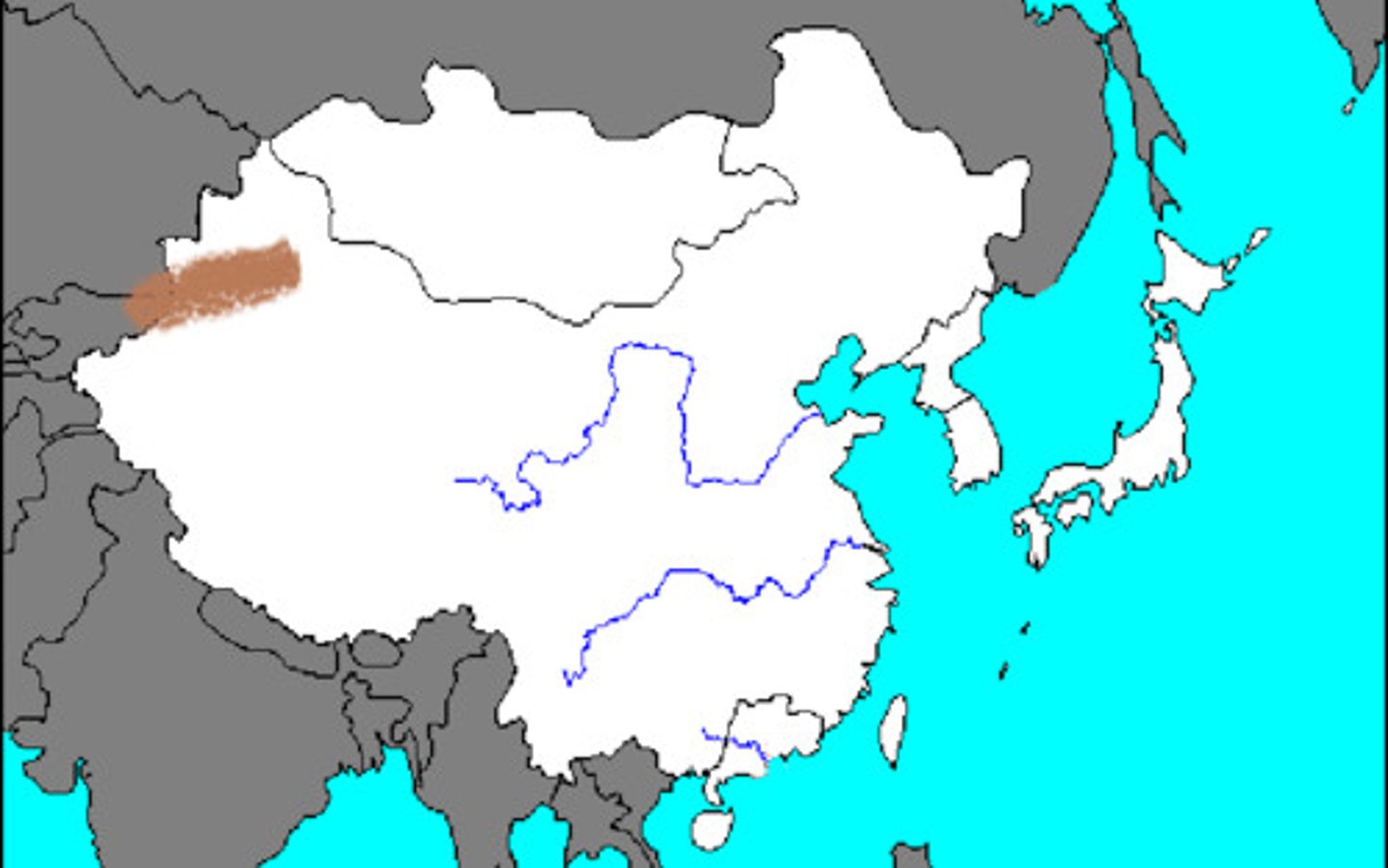 <p>northeastern corner of China; inland fertile soil with large deposits iron and coal</p>