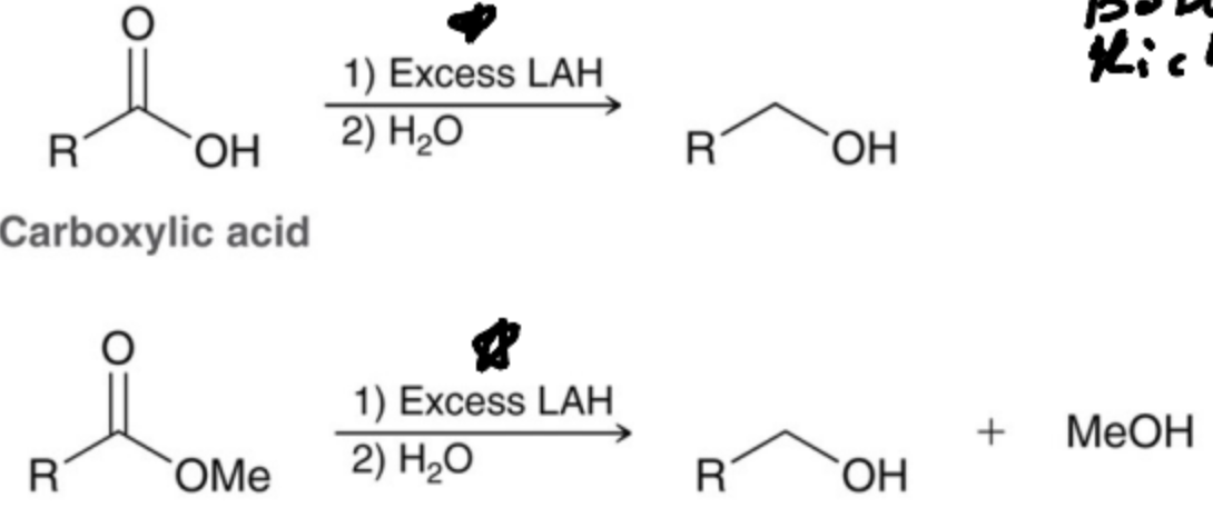 <p>Esters and Carboxylic acids</p>