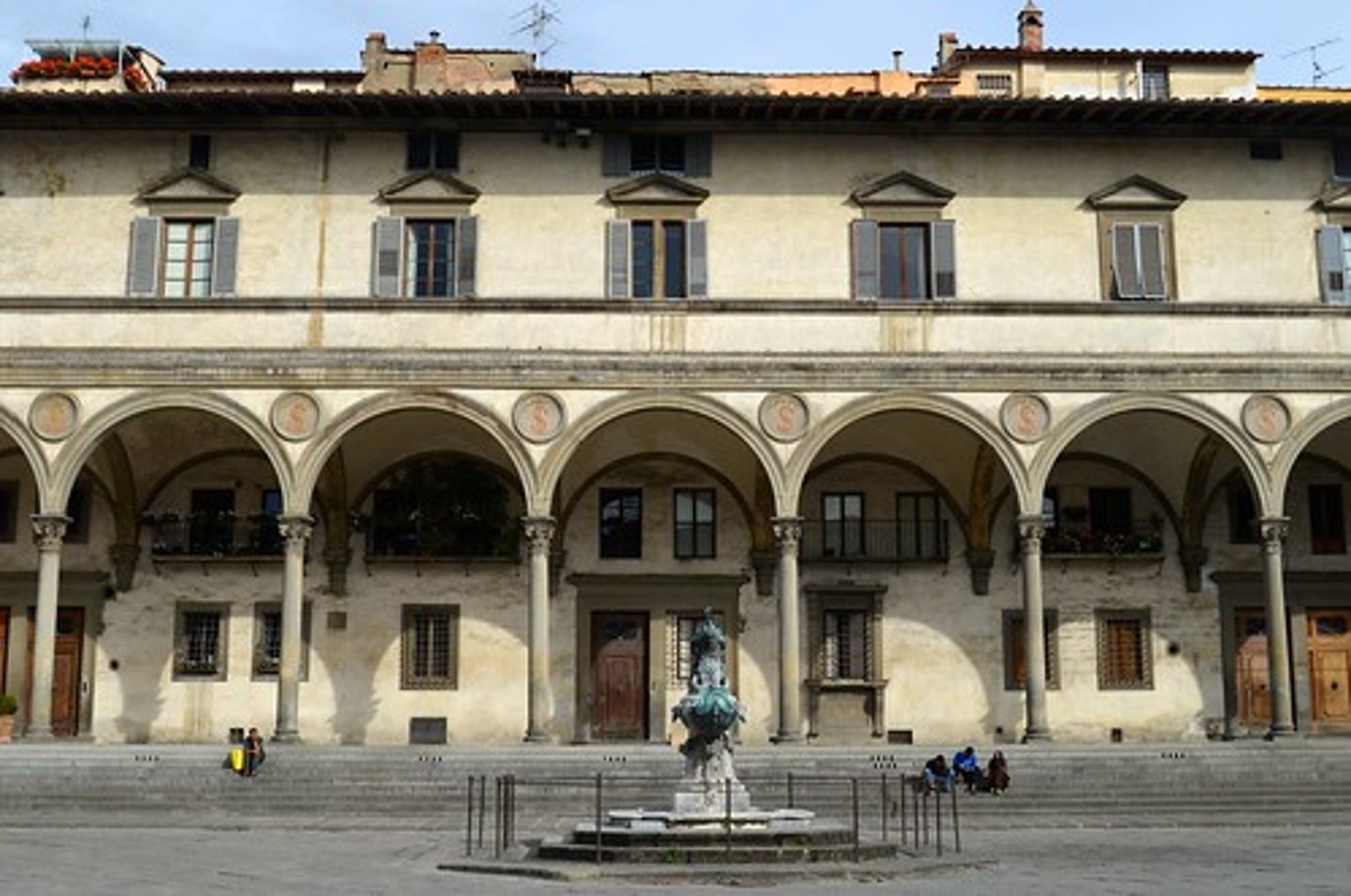 <p>Father of the Renaissance</p><p>Designed the First Renaissance building - Brunelleschi (Foundling Hospital) in Florence, Italy (1422). Has symmetrical forms, proportion relate from one element to another application scientific perspective</p>