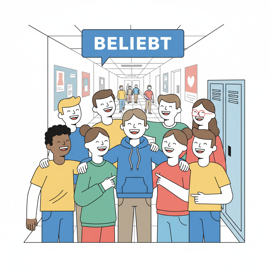 <p>Adjektiv<br><strong>Ein beliebter</strong> Sport (A popular sport) - <em>masculine</em></p><p><strong>Die beliebte</strong> Sängerin (The popular singer) - <em>feminine</em></p><p><strong>Das beliebte</strong> Buch (The popular book) - <em>neuter</em><br></p><p></p>