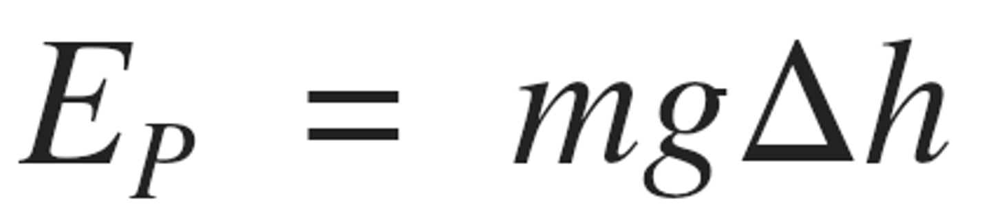 <p>Eg = mgh</p>