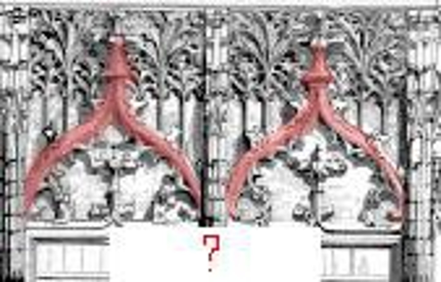 <p>is one that is drafted from four points, the upper part of each main arc turning upwards into a smaller arc and meeting at a sharp, flame-like point.</p>
