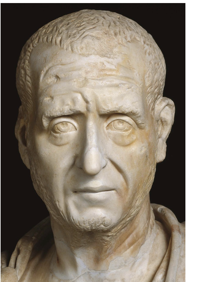 <p>Head of Trajan Decius </p>