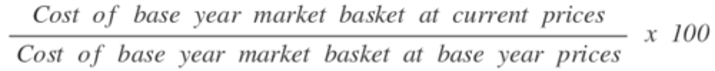 <p>An index that measures the price of a fixed market basket of consumer goods bought by a typical consumer. The CPI is used to calculate the inflation rate in a nation.</p>