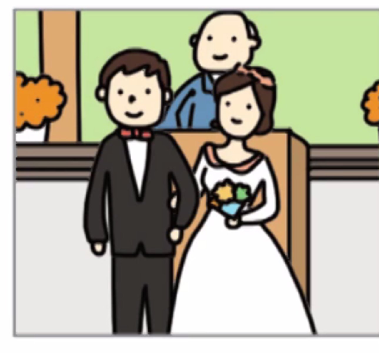 <p>lễ cưới<br>결혼식은 언제야?<br>Lễ kết hôn là khi nào thế?</p>