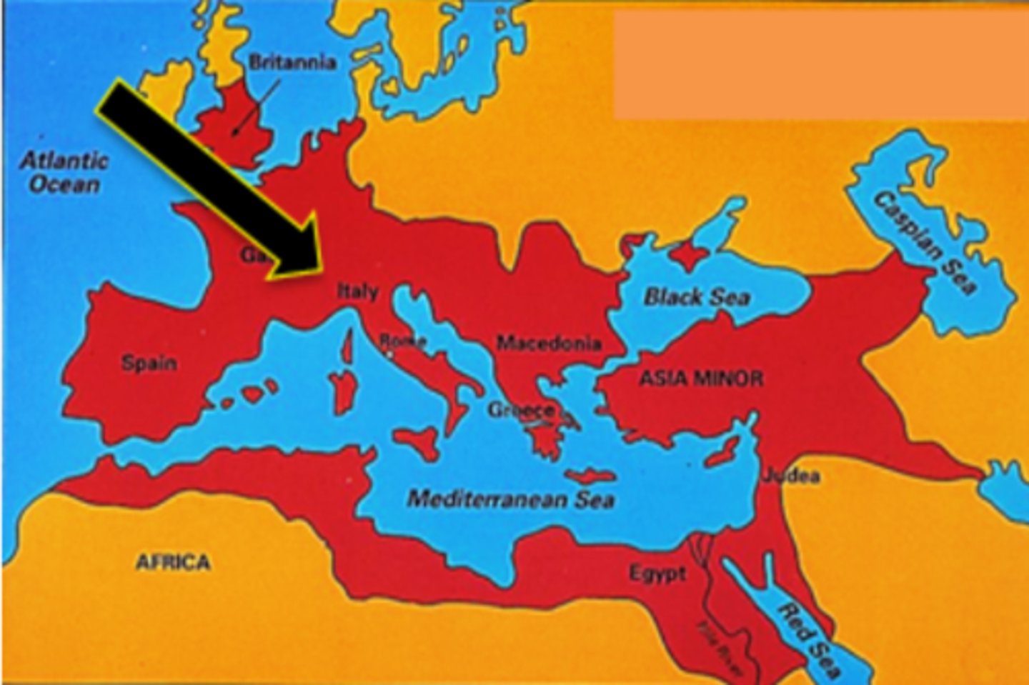 <p>Which great civilization is shown on this map?</p>