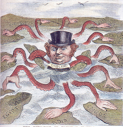 The practice of strong countries taking economic, political, and military power over weaker countries
