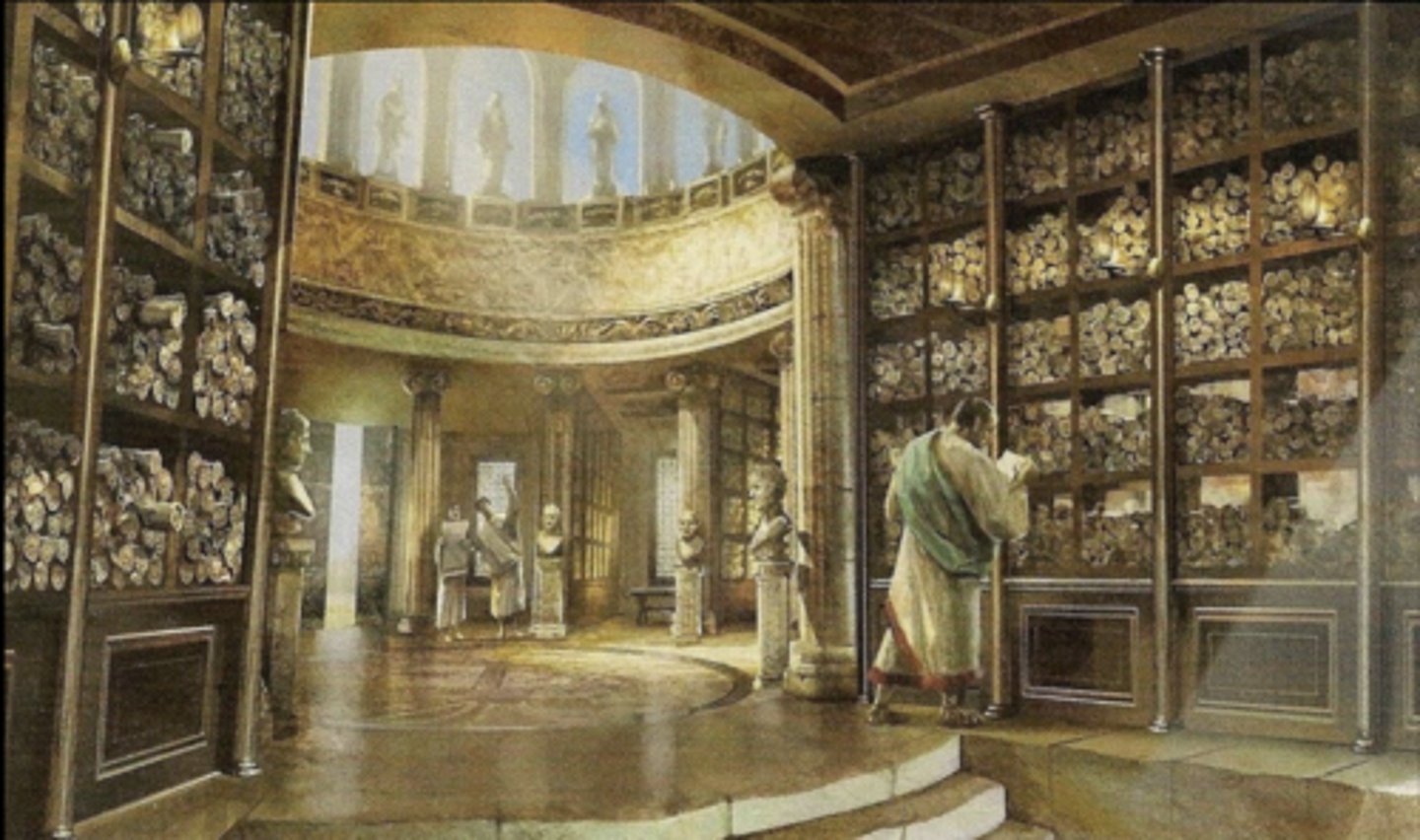 <p>Museum founded by Ptolemy I, key intellectual hub.</p>