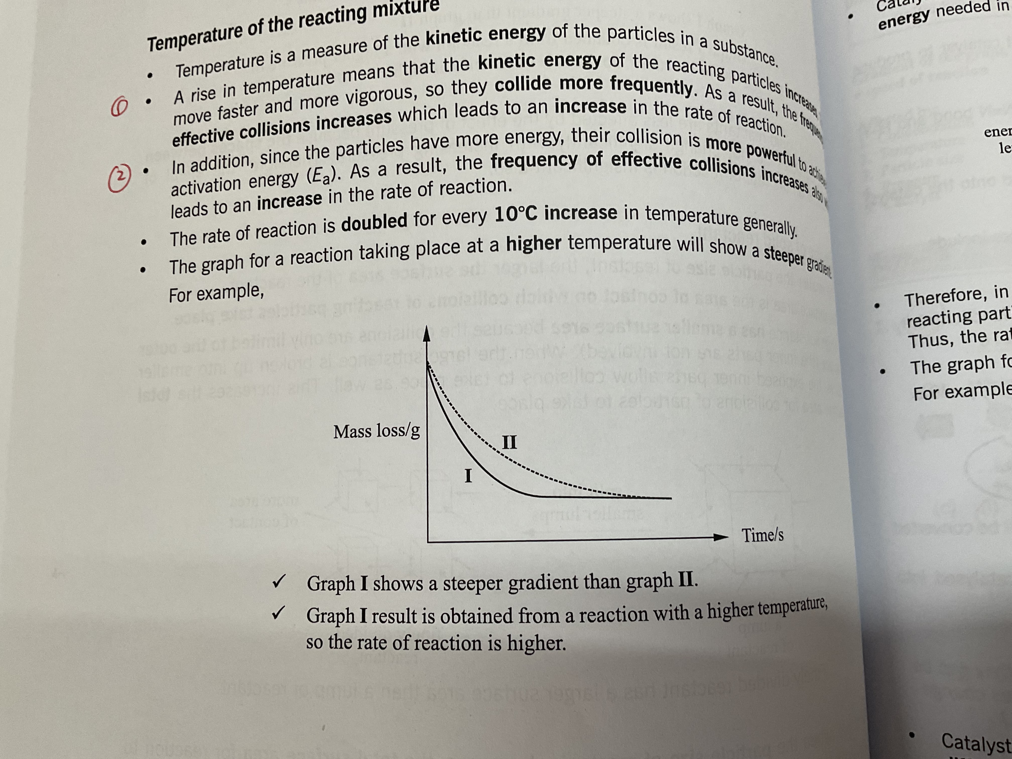 <p>Temperature of the reacting mixture</p>