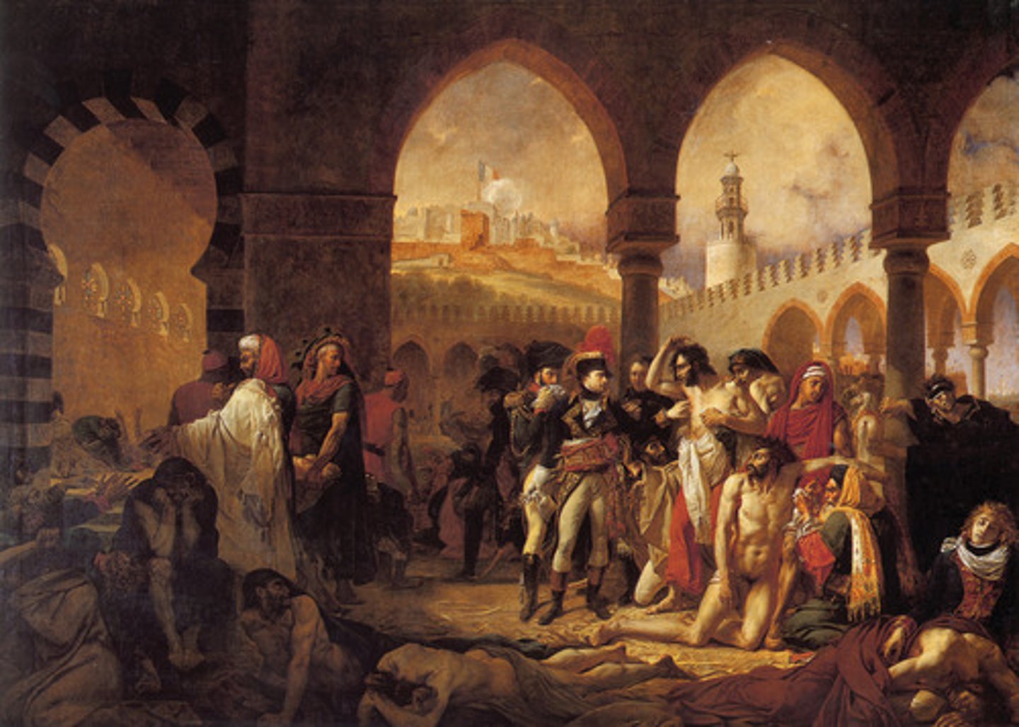 <p>GROS, Napoleon Visiting the Plague</p><p>Stricken in Jaffa, 1804.</p>