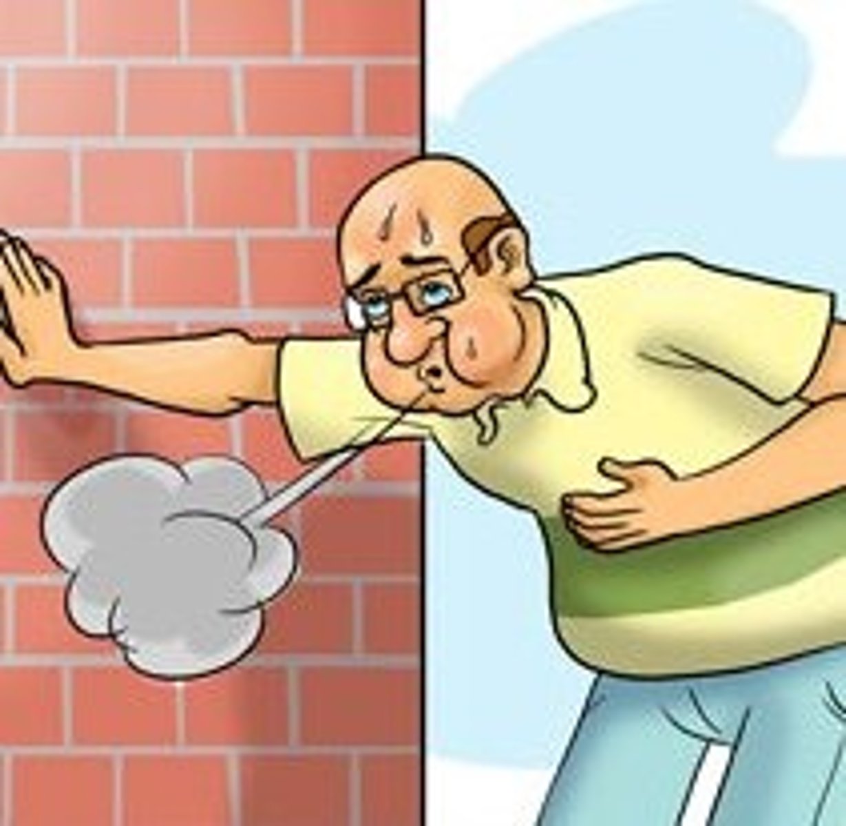 <p>problemas respiratorios/para respirar</p>