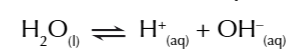 <p>so an equilibrium exists in water</p>