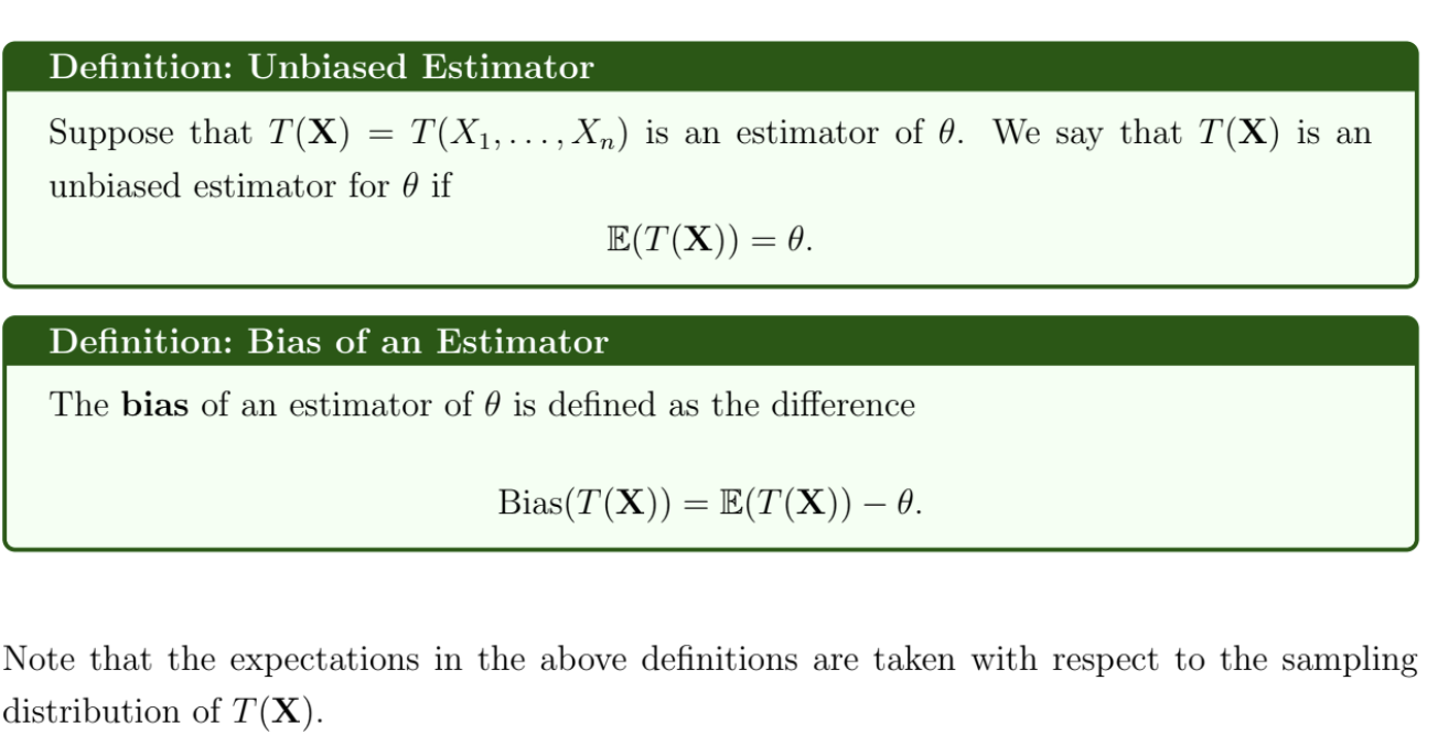 <p>Unbiasedness is not invariant - if T is an unbiased estimator for $$\theta$$, then g(T) is not necessarily an unbiased estimator for $$g(\theta)$$</p>