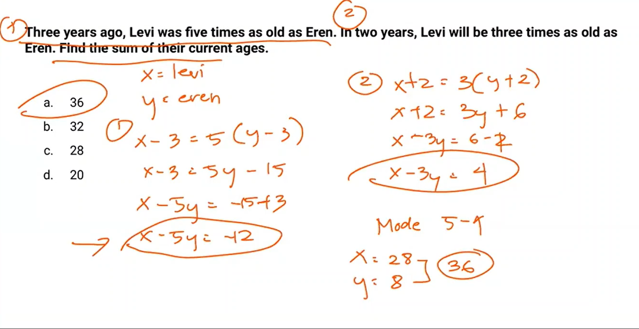 <p>Answer: a.36 </p>