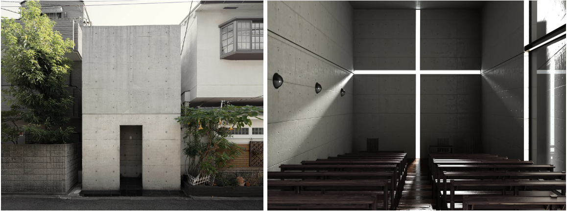 <ul><li><p><strong>Row house in Sumiyoshi</strong></p></li><li><p><strong>Church of the Light</strong></p></li></ul><p></p>