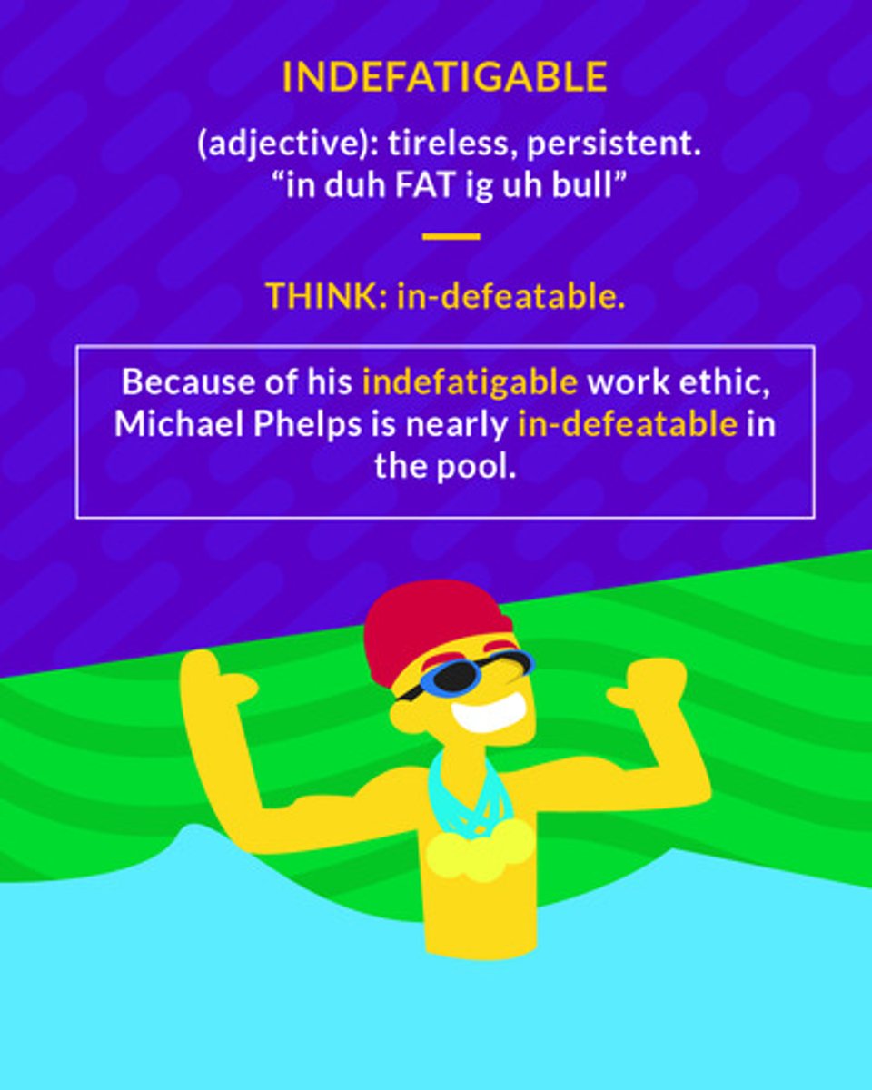 <p>persisting tirelessly</p><p>(adj.) persistent</p>