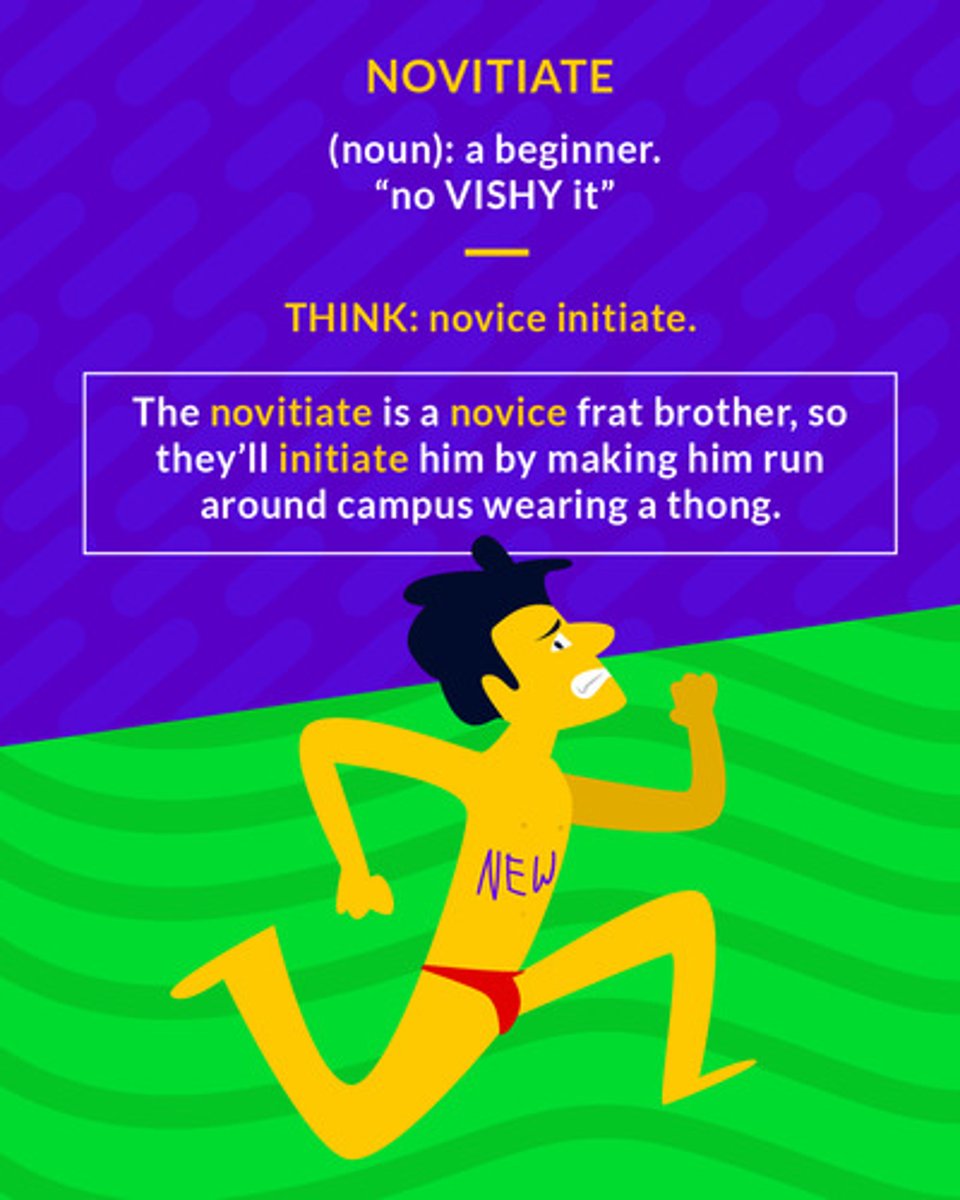 <p>(noun) beginner</p>