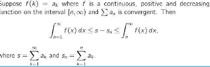 <p>s - s(n) is basically the error margin</p>