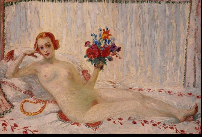 A Model (Self-Portrait), 
