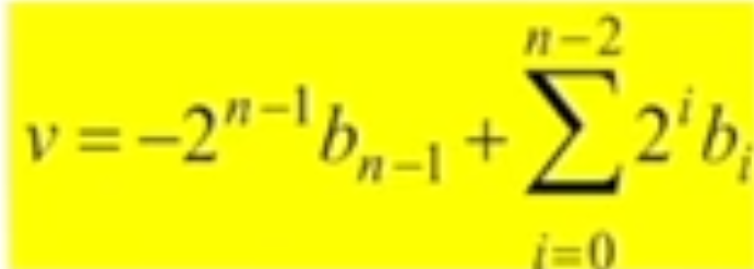 <p>MSB is used, so 1 = negative sign, and 0 = positive sign. Conversion from base-10 to base-2 is slightly different from standard MSB Signed magnitude.</p>