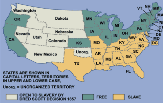 <p><span style="background-color: transparent; font-family: "Times New Roman", serif;"><strong><span>Slave States and Free States, 1861</span></strong></span></p>