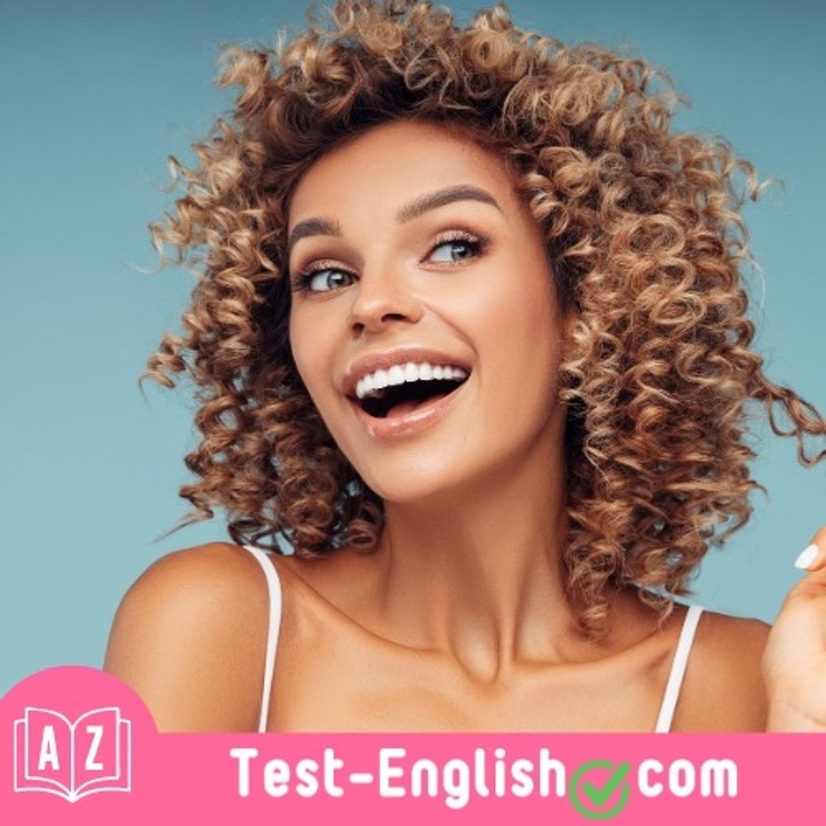<p>She has medium-length _____ hair. (About shape)</p>